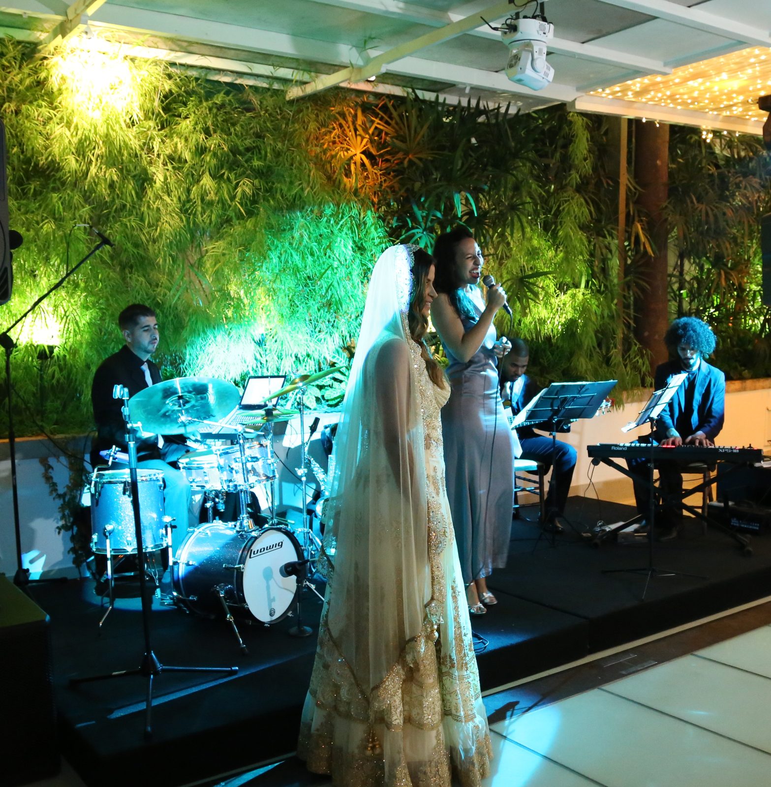 Cerimônia de casamento com música ao vivo da Sunset Jazz